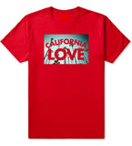 California Love Cali Palm Trees T-Shirt in Red By Kings Of NY