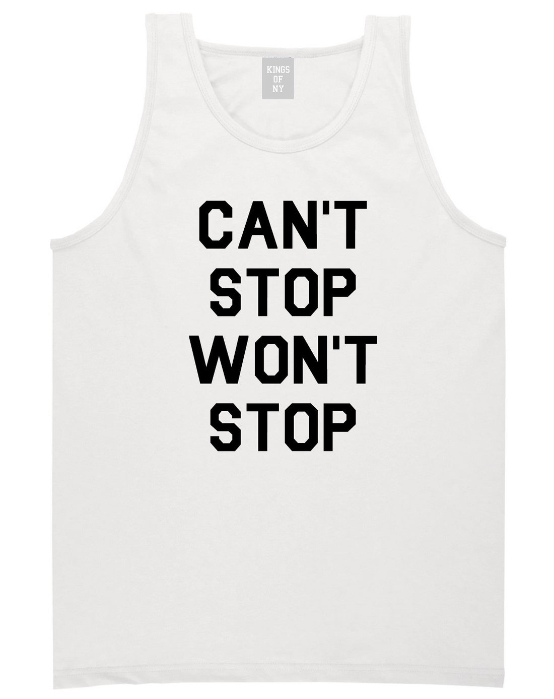  Kings Of NY Cant Stop Wont Stop Tank Top in White