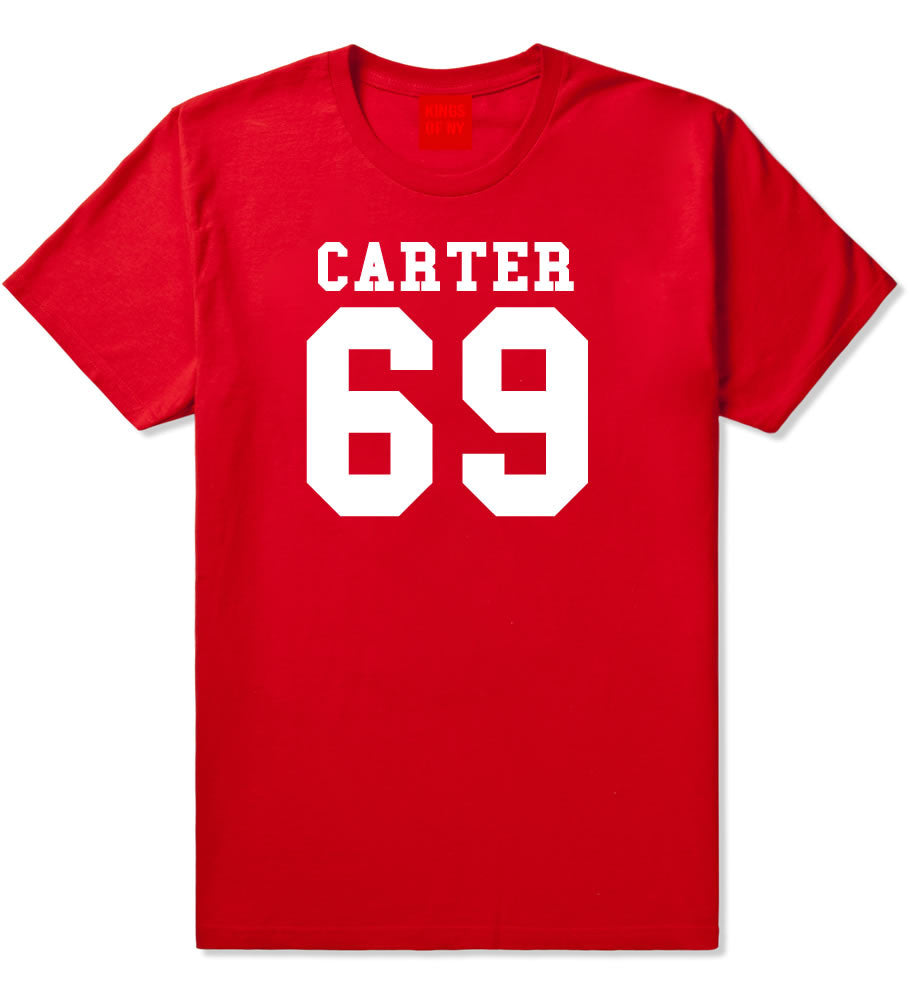  Carter 69 Team T-Shirt in Red by Kings Of NY