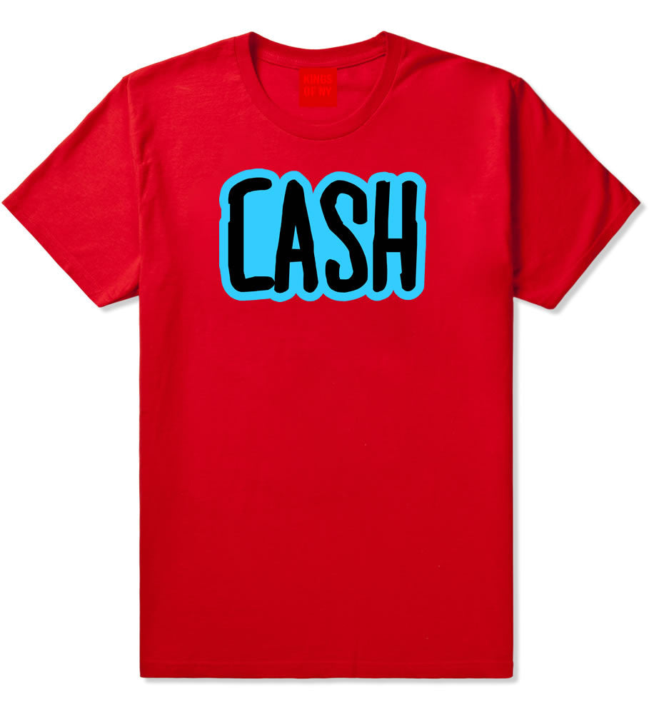 Cash Money Blue Lil Style Bird Wayne Man T-Shirt In Red by Kings Of NY