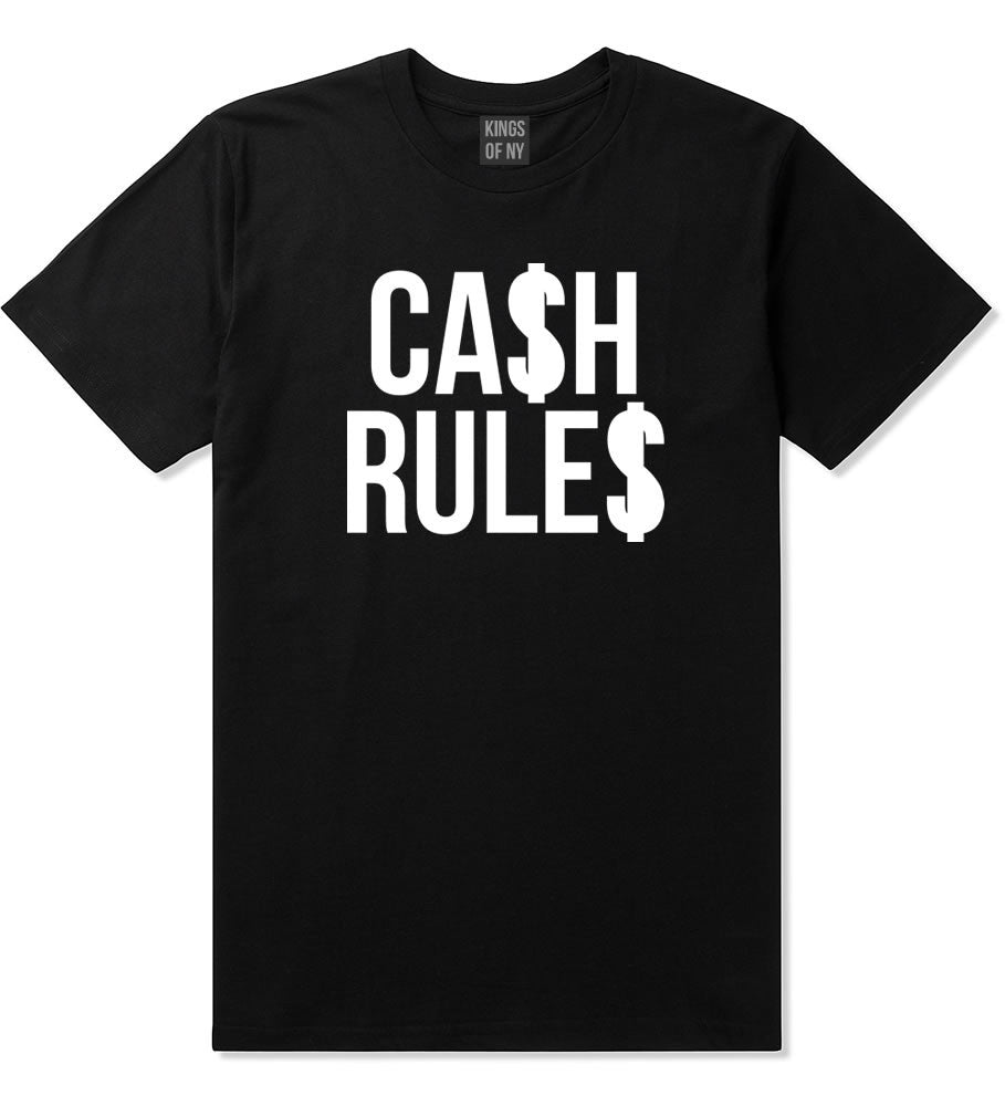 Cash Rules T-Shirt in Black by Kings Of NY