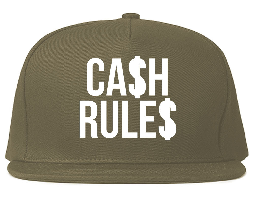 Cash Rules Snapback Hat Cap by Kings Of NY