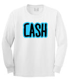 Cash Money Blue Lil Style Bird Wayne Man Long Sleeve Boys Kids T-Shirt in White by Kings Of NY