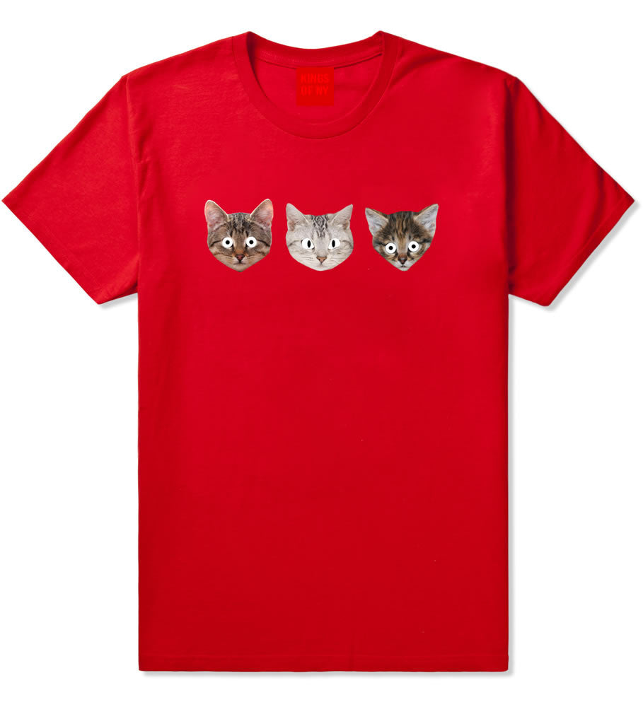 Cats Crazy Kittens T-Shirt in Red By Kings Of NY