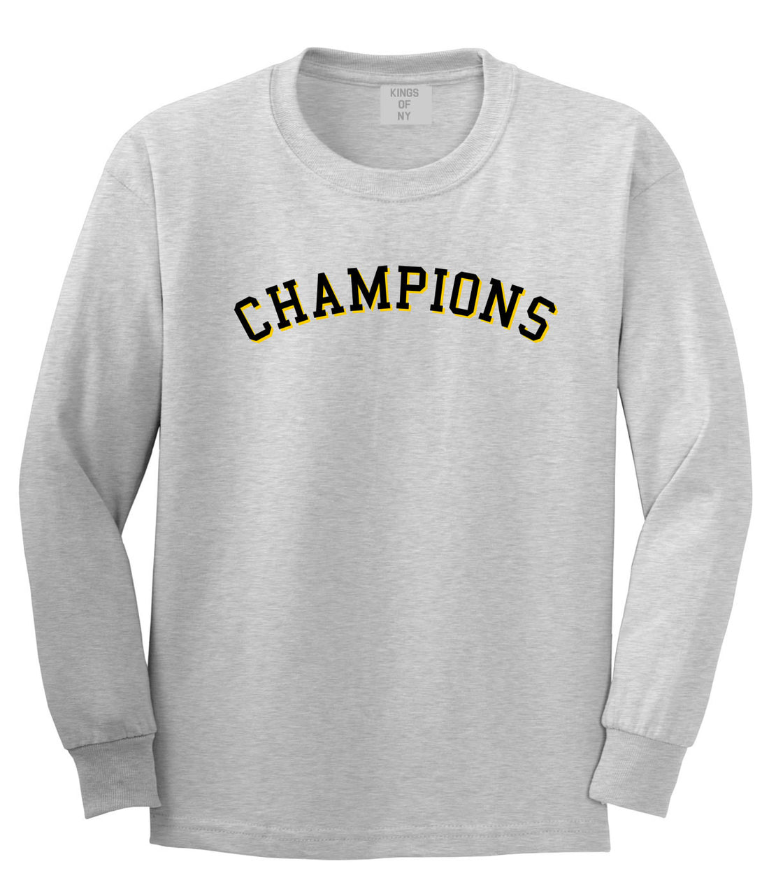 Champions Long Sleeve T-Shirt in Grey by Kings Of NY