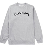 Champions Crewneck Sweatshirt in Grey by Kings Of NY
