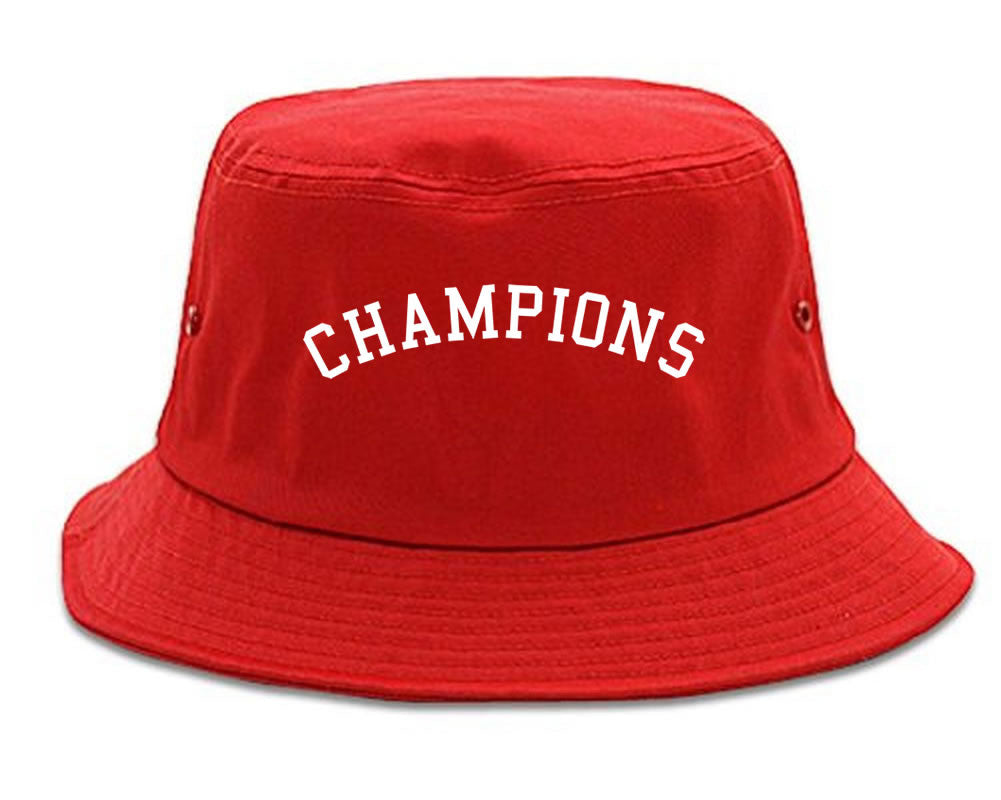 Champions Bucket Hat in Red by Kings Of NY