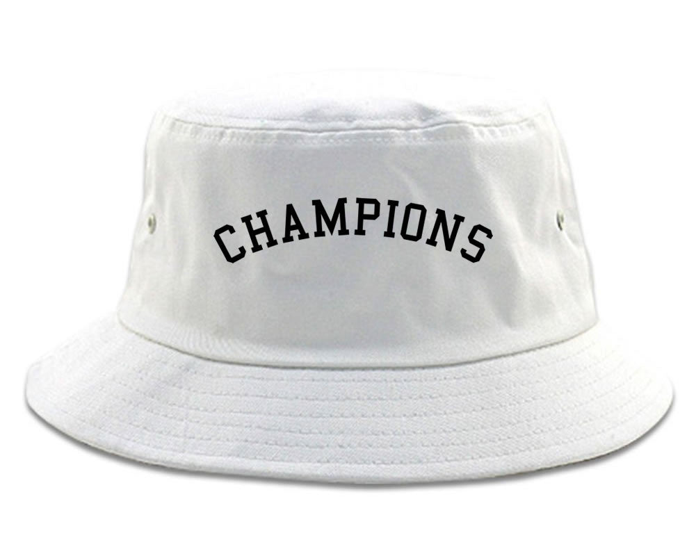 Champions Bucket Hat in White by Kings Of NY