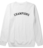 Champions Crewneck Sweatshirt in White by Kings Of NY