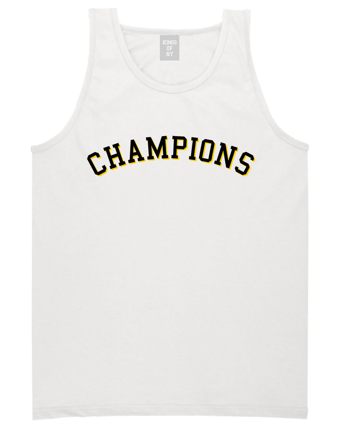 Champions Tank Top in White by Kings Of NY