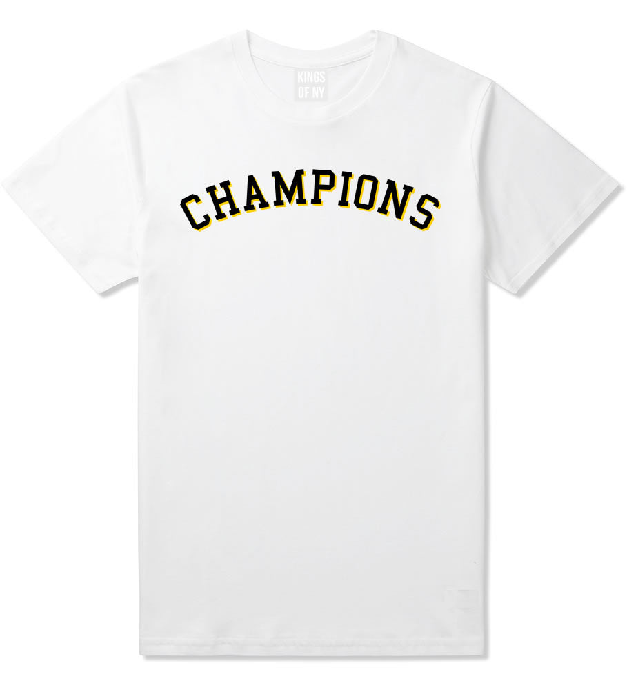 Champions T-Shirt in White by Kings Of NY