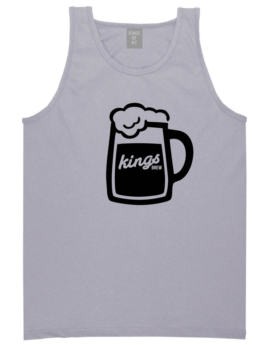 Beer Kings Drinker Party Tank Top in Grey