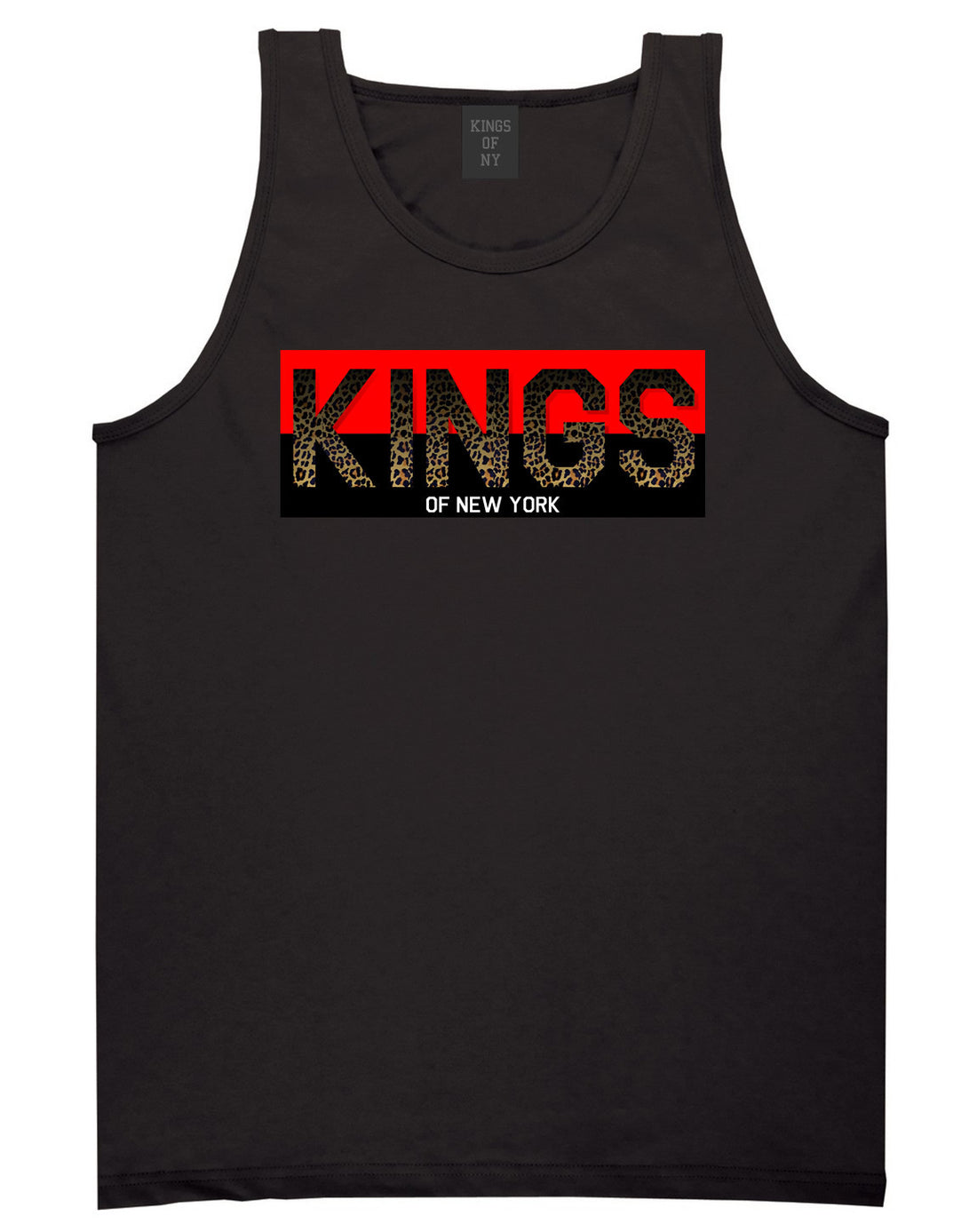 Kings Of NY Cheetah Print Tank Top in Black