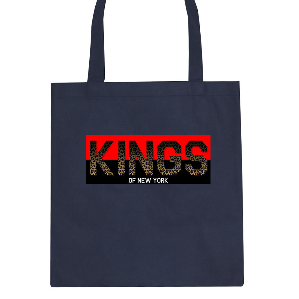  Kings Of NY Cheetah Print Logo Tote Bag by Kings Of NY
