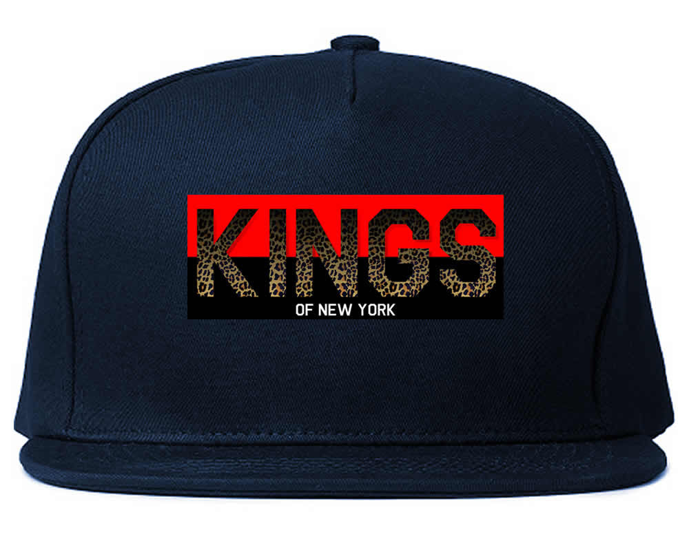  Kings Of NY Cheetah Print Logo Snapback Hat by Kings Of NY