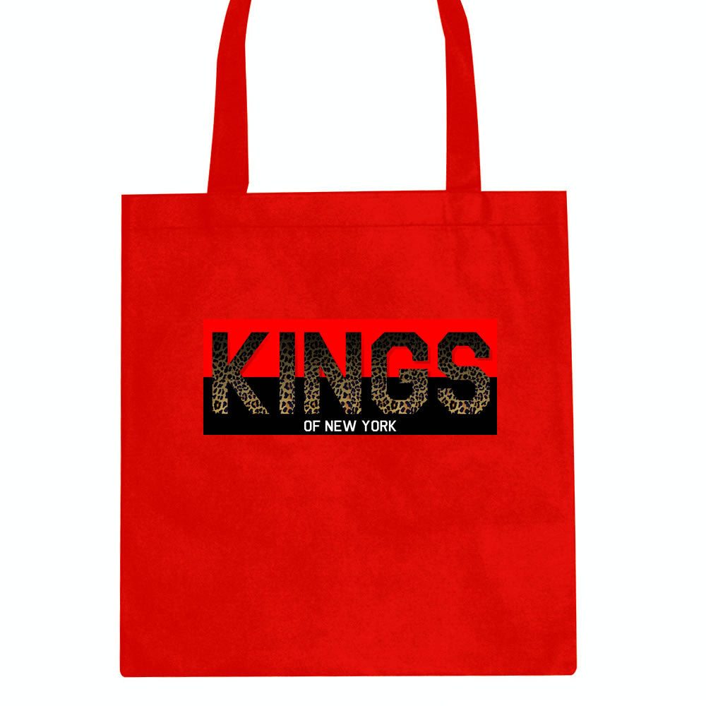  Kings Of NY Cheetah Print Logo Tote Bag by Kings Of NY