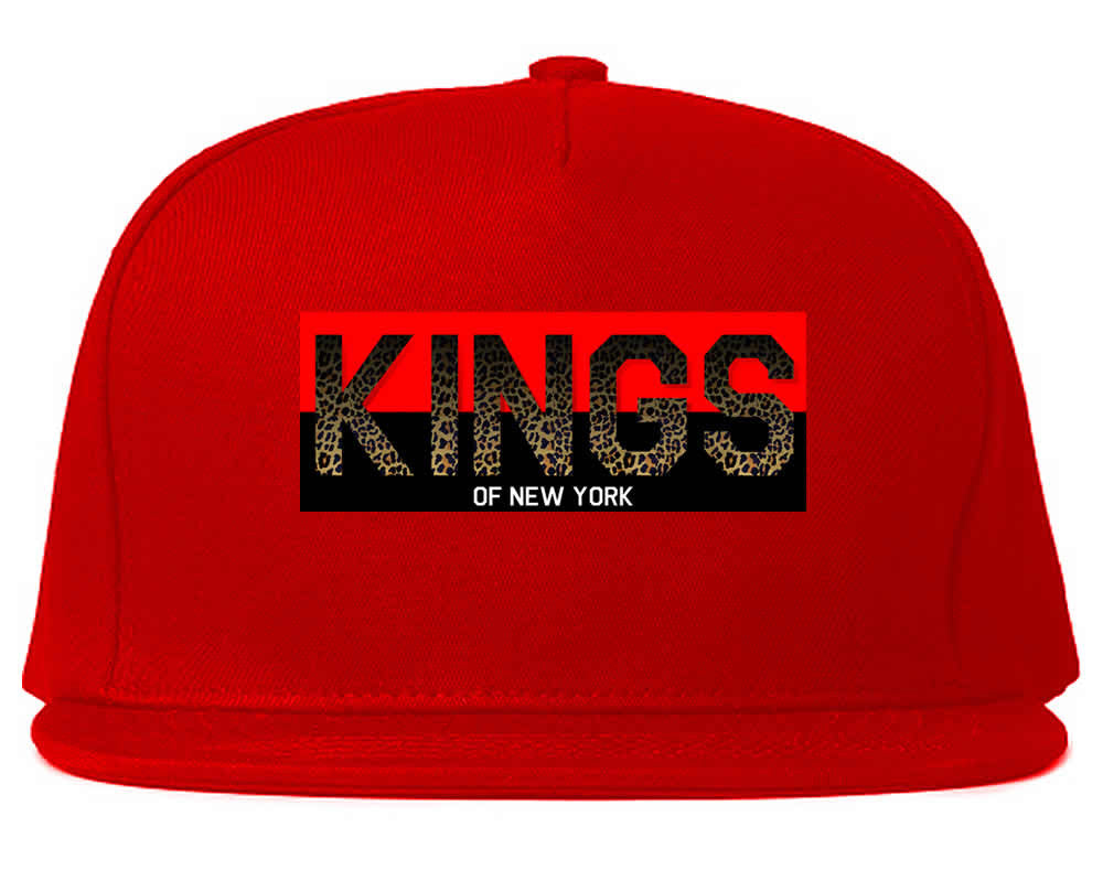  Kings Of NY Cheetah Print Logo Snapback Hat by Kings Of NY