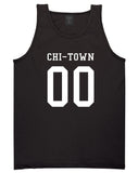Chitown Team 00 Chicago Jersey Tank Top in Black By Kings Of NY