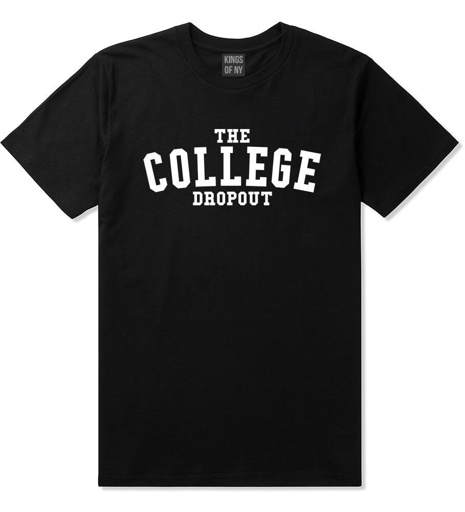 The College Dropout Album High School T-Shirt in Black By Kings Of NY