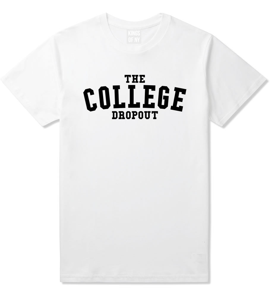 The College Dropout Album High School T-Shirt in White By Kings Of NY