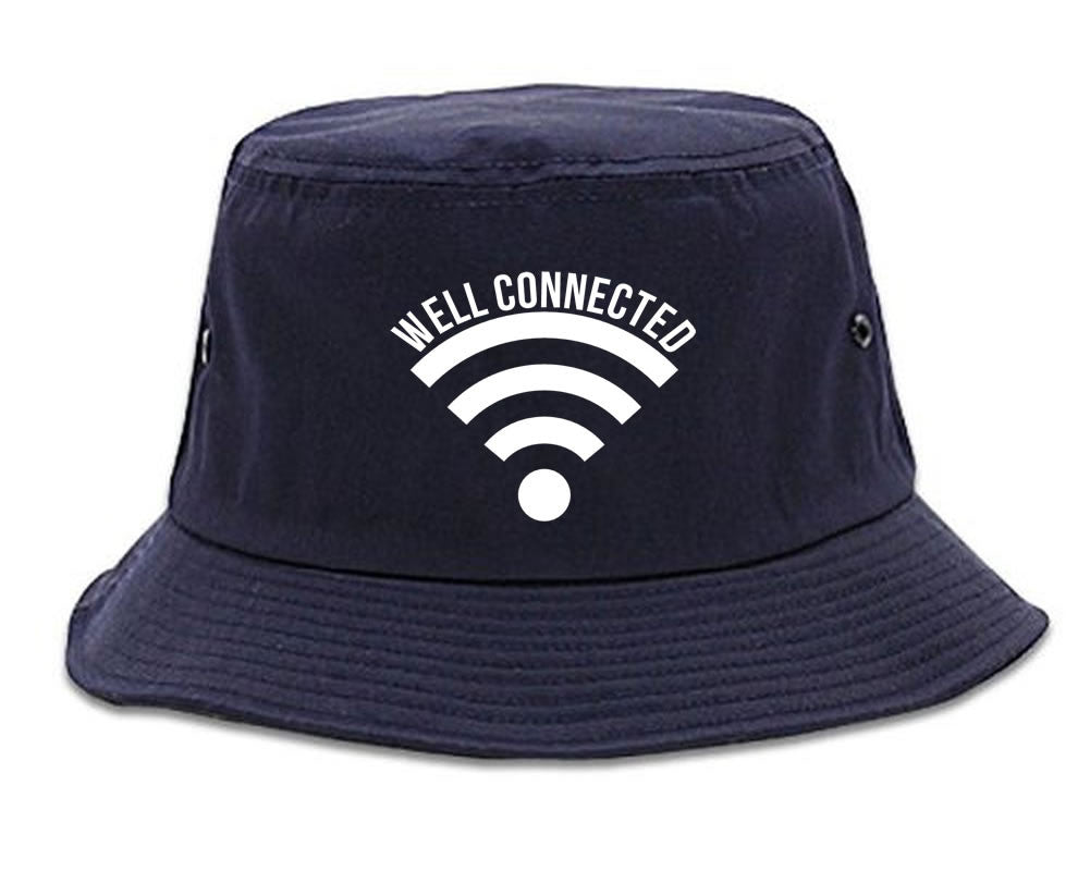 Well Connected Wifi Emoji Meme Bucket Hat Cap