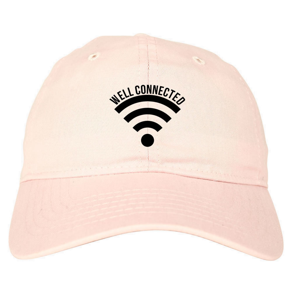 Well Connected Wifi Emoji Meme Dad Hat Cap