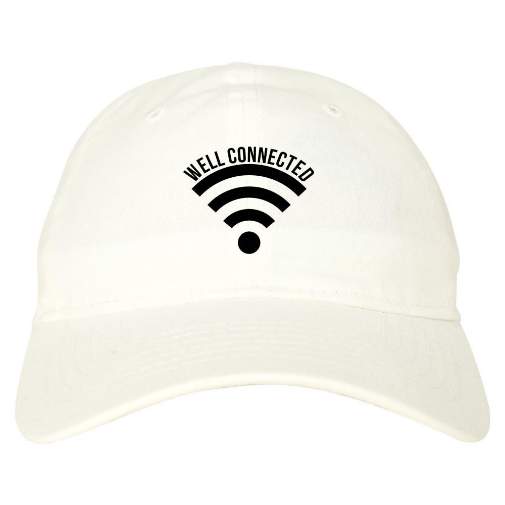 Well Connected Wifi Emoji Meme Dad Hat Cap