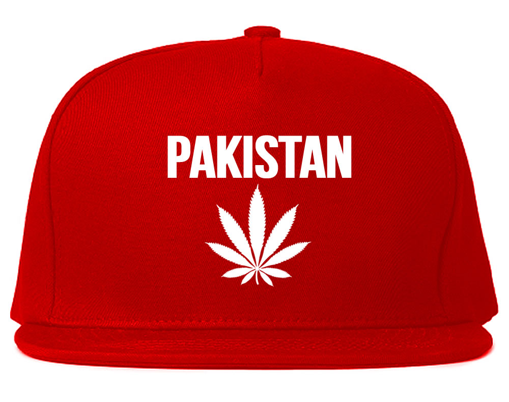 Pakistan Weed Leaf Printed Snapback Hat Cap