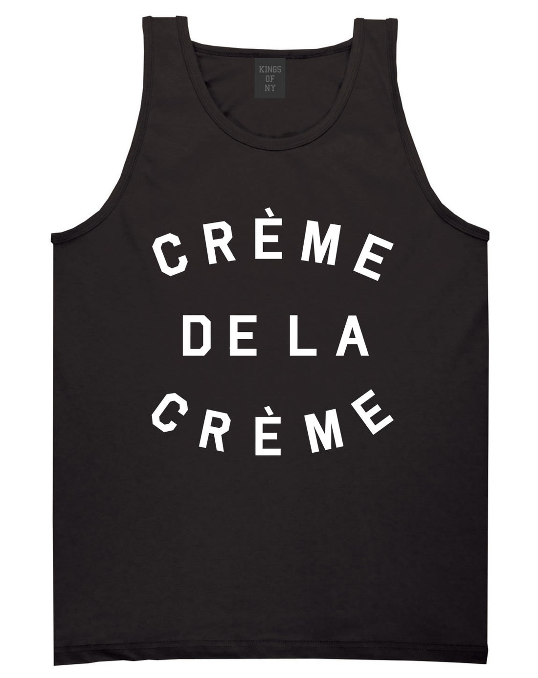 Creme De La Creme Celebrity Fashion Crop Tank Top In Black by Kings Of NY