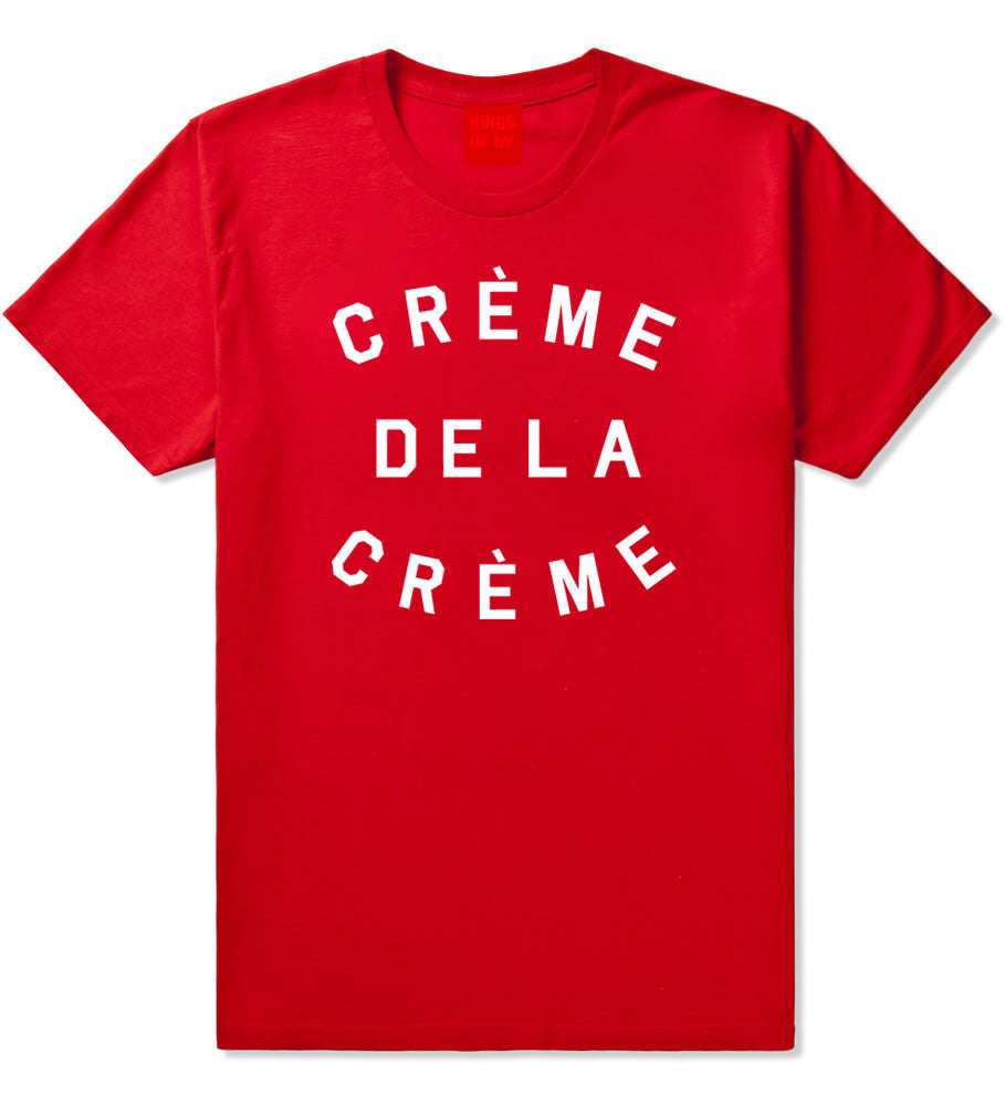Creme De La Creme Celebrity Fashion Crop T-Shirt In Red by Kings Of NY