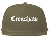 Crenshaw Old English California Snapback Hat By Kings Of NY