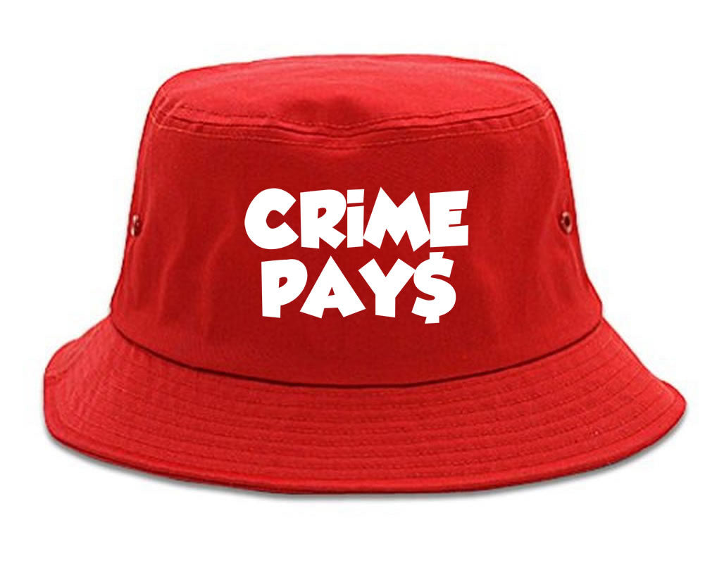 Crime Pays Bubble Letters Money Sign Bucket Hat By Kings Of NY