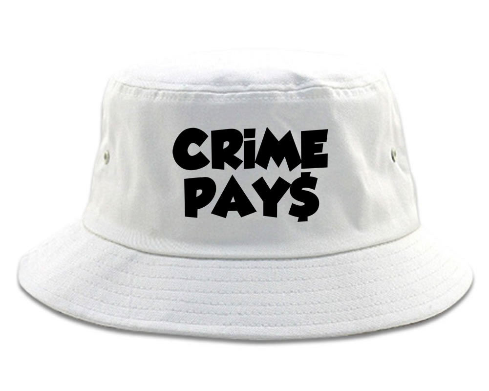 Crime Pays Bubble Letters Money Sign Bucket Hat By Kings Of NY