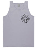 Cross of Praise Chest God Religious Tank Top in Grey By Kings Of NY