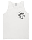 Cross of Praise Chest God Religious Tank Top in White By Kings Of NY