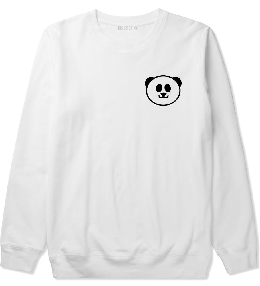 Cute Panda Chest Emoji Meme Crewneck Sweatshirt