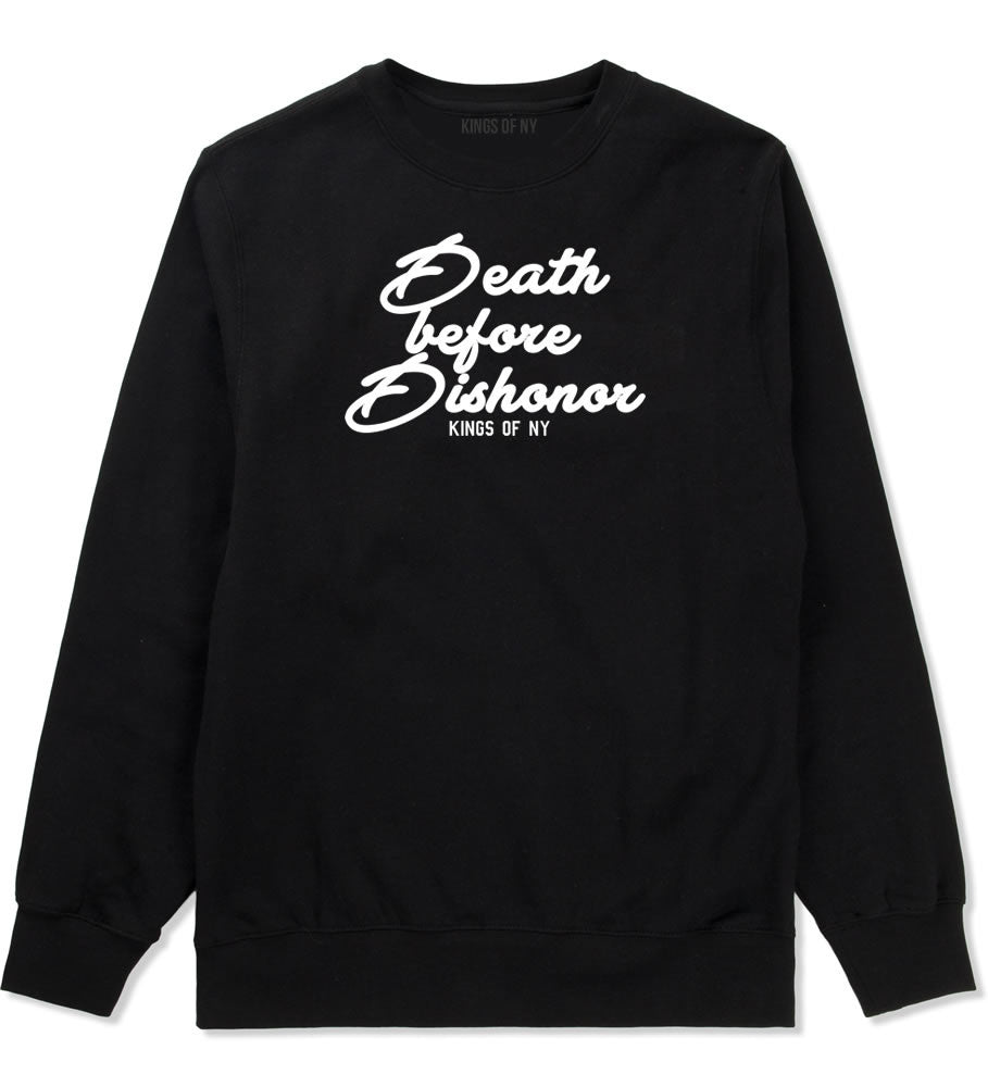Death Before Dishonor Skulls Crewneck Sweatshirt in Black By Kings Of NY