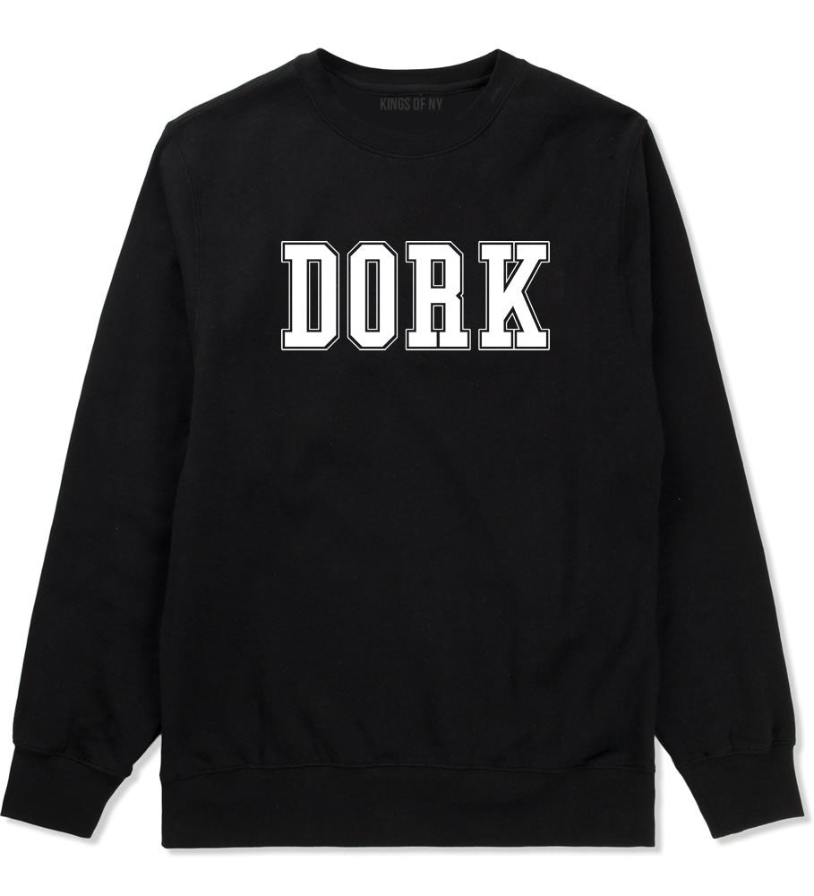 Dork College Style Crewneck Sweatshirt in Black By Kings Of NY
