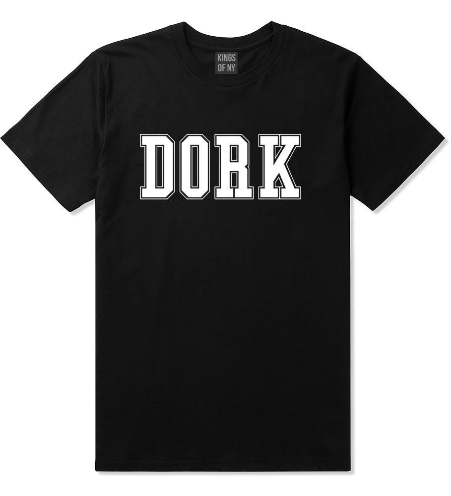 Dork College Style T-Shirt in Black By Kings Of NY