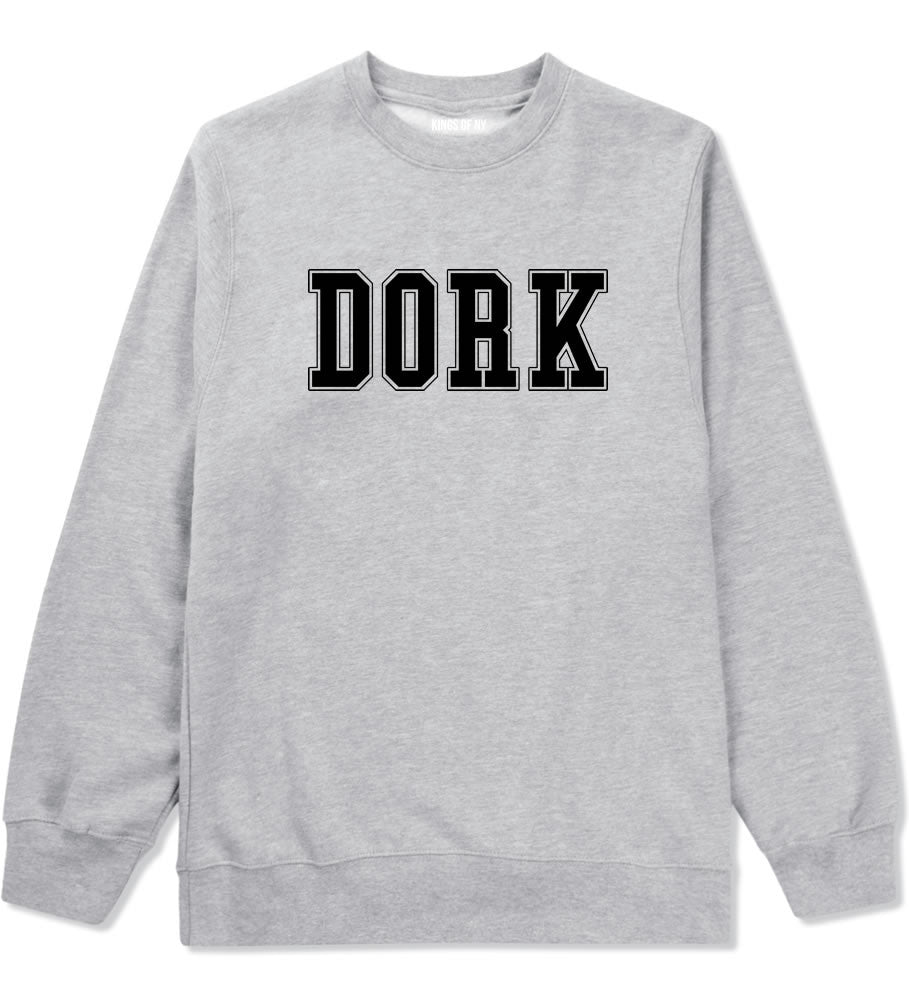 Dork College Style Crewneck Sweatshirt in Grey By Kings Of NY