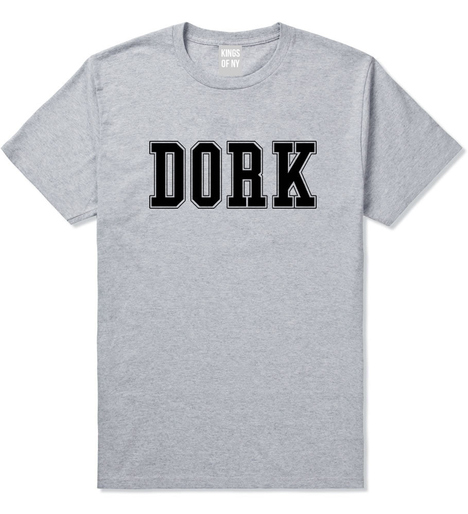 Dork College Style T-Shirt in Grey By Kings Of NY