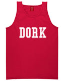 Dork College Style Tank Top in Red By Kings Of NY
