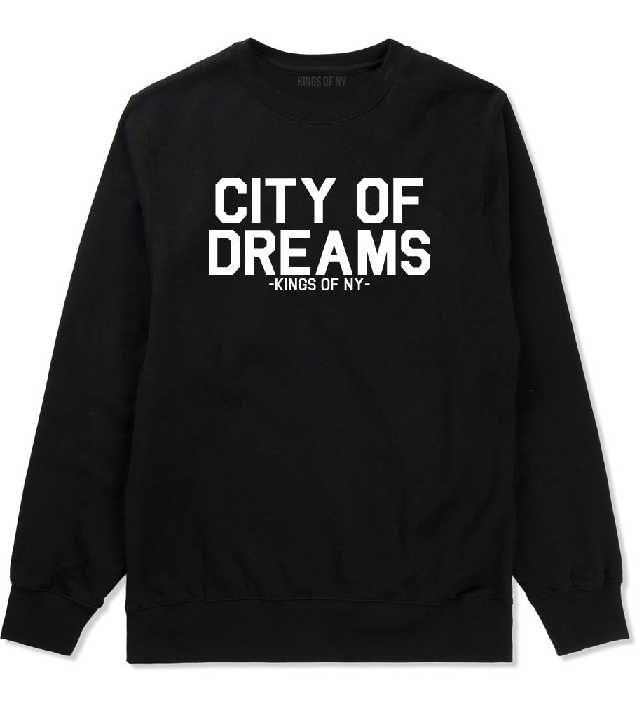City Of Dreams New York Crewneck Sweatshirt in Black