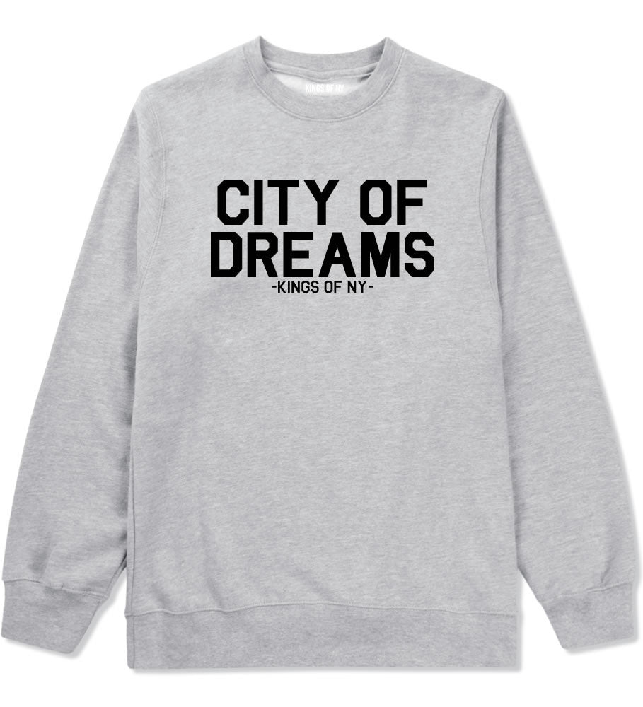 City Of Dreams New York Crewneck Sweatshirt in Grey