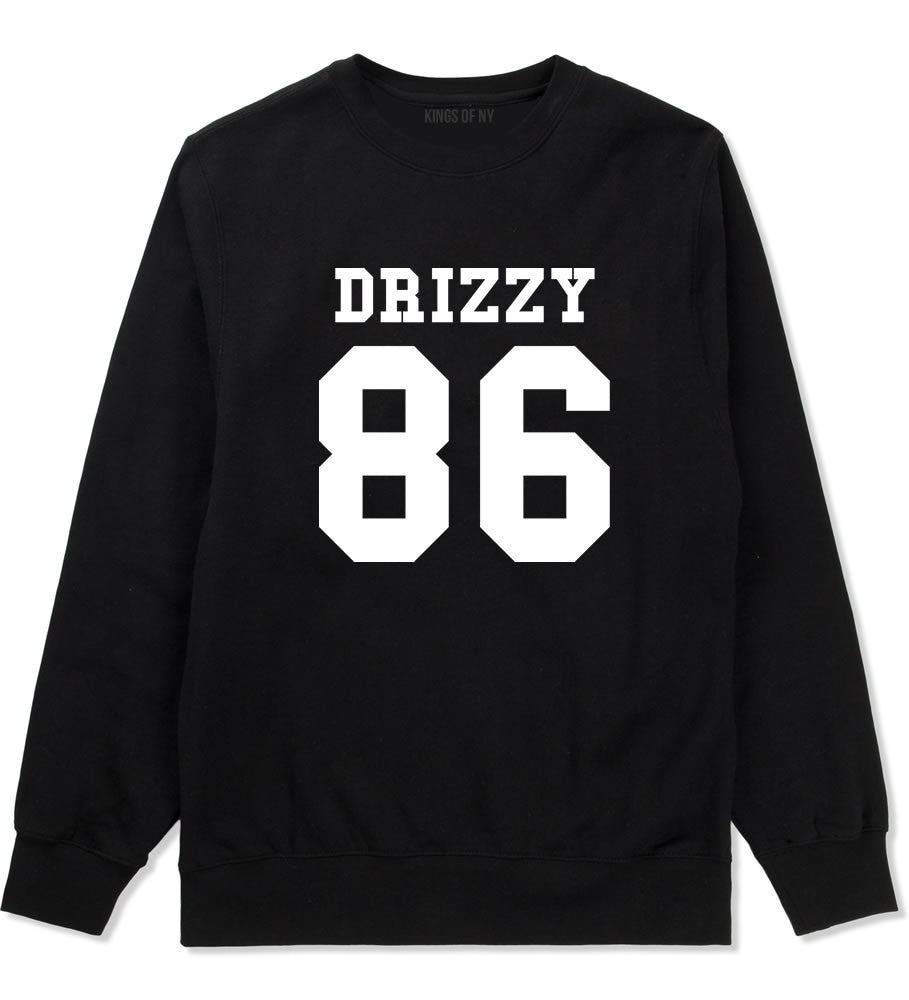 Drizzy 86 Team Jersey Crewneck Sweatshirt in Black by Kings Of NY