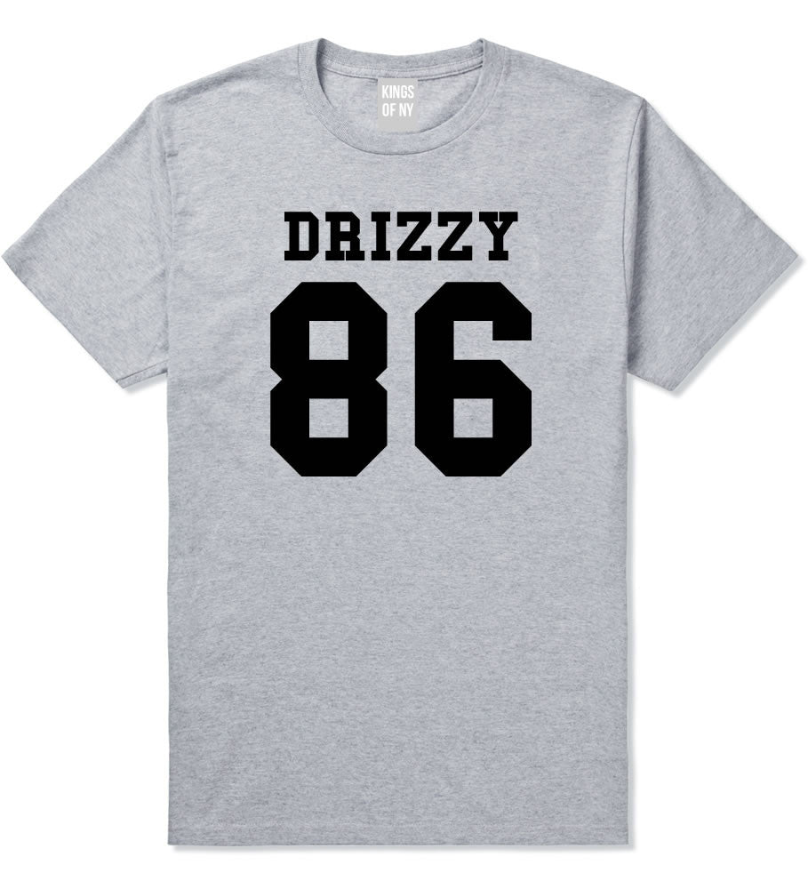 Drizzy 86 Team Jersey T-Shirt in Grey by Kings Of NY
