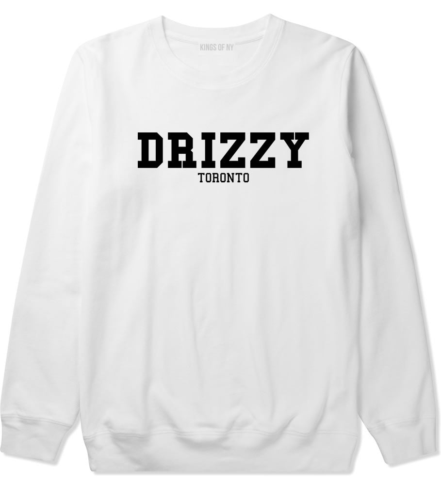 Drizzy Toronto Canada Crewneck Sweatshirt in White by Kings Of NY