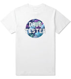 Drug tester weed smoking funny college T-Shirt In White by Kings Of NY