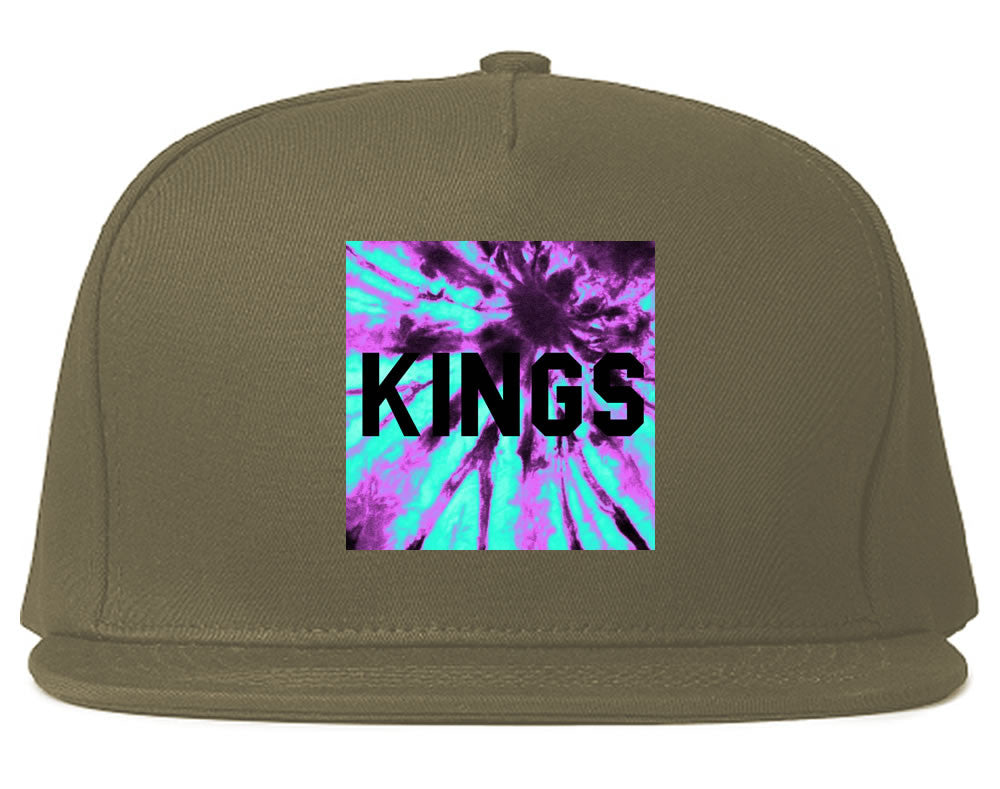 Kings Blue Tie Dye Box Logo Snapback Hat By Kings Of NY