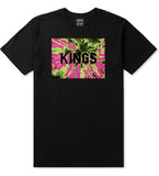 Kings Pink Tie Dye Logo T-Shirt in Black By Kings Of NY